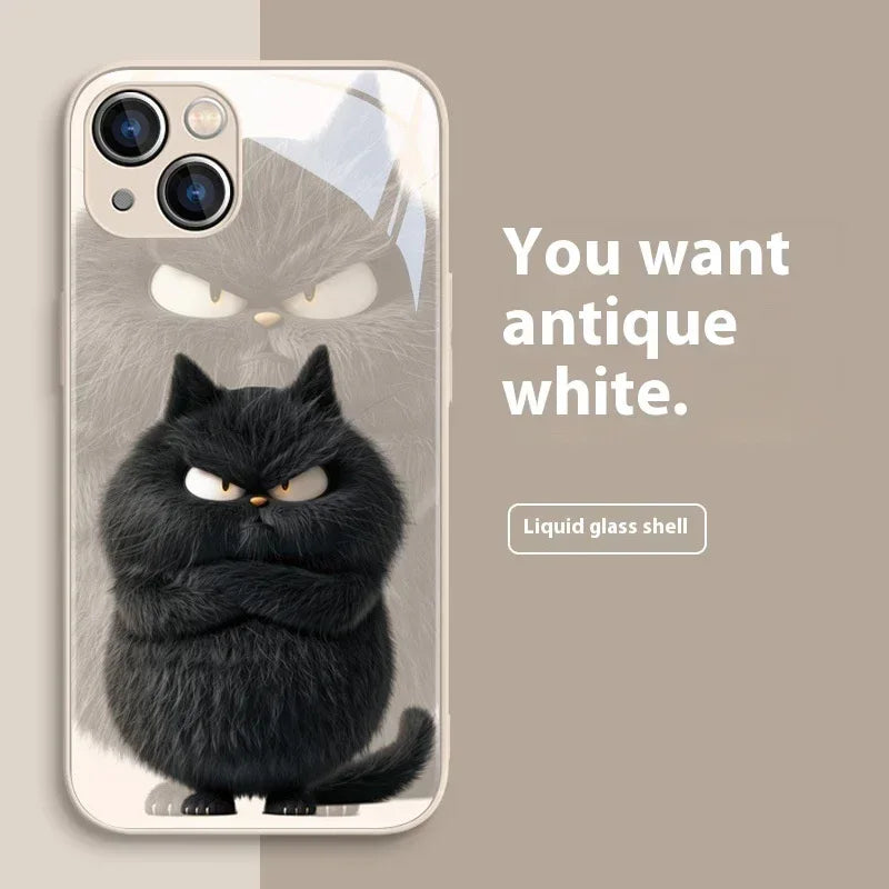 domineering-cat-silicone-iphone-case - Viexta