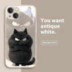 domineering-cat-silicone-iphone-case - Viexta
