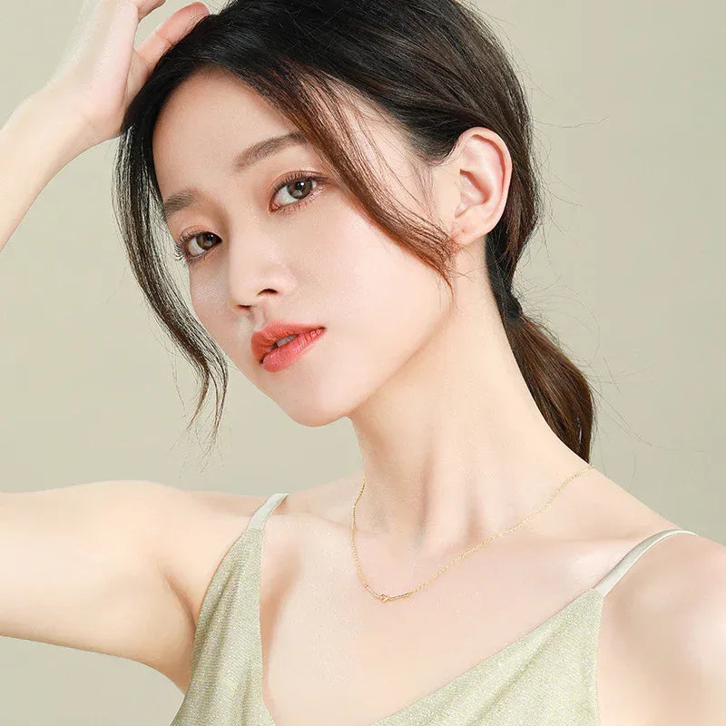 S925 Tug Clavicle Chain - Viexta