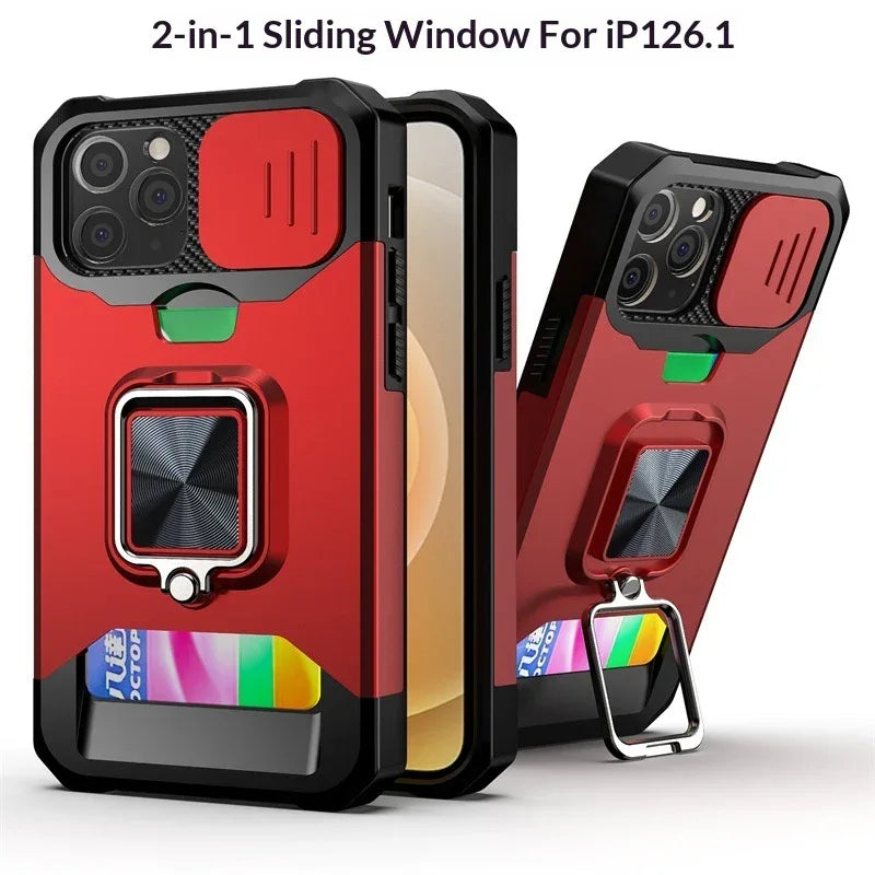 Sliding-window Card-insert iPhone Cases - Viexta
