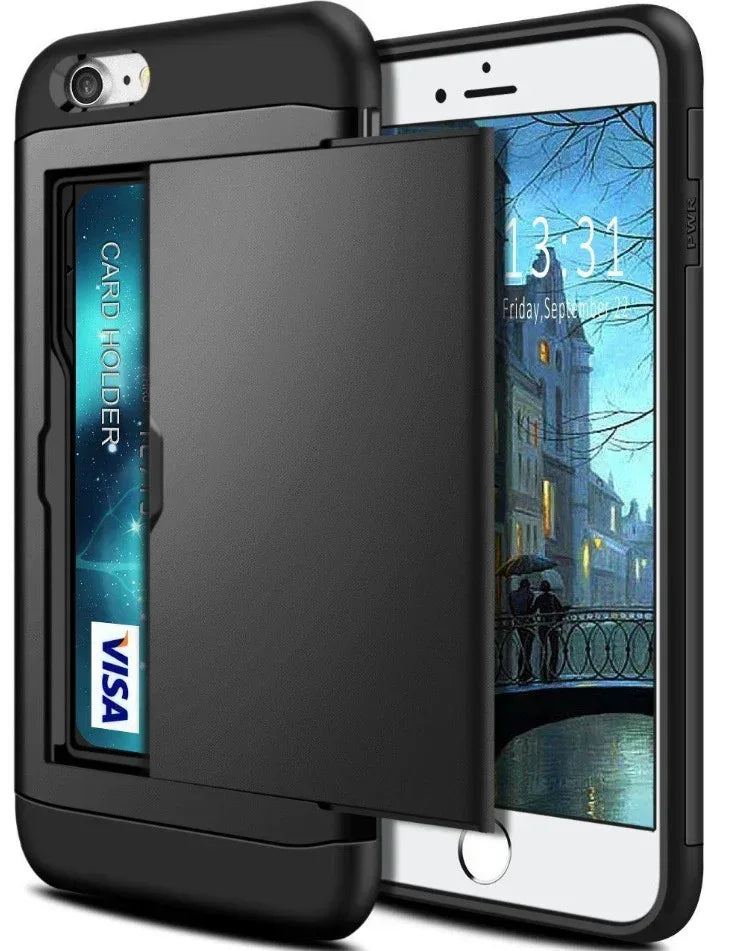 Mobile phone with card case for IPHONE - Viexta