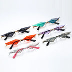 Fashion rimless sunglasses for women - Viexta