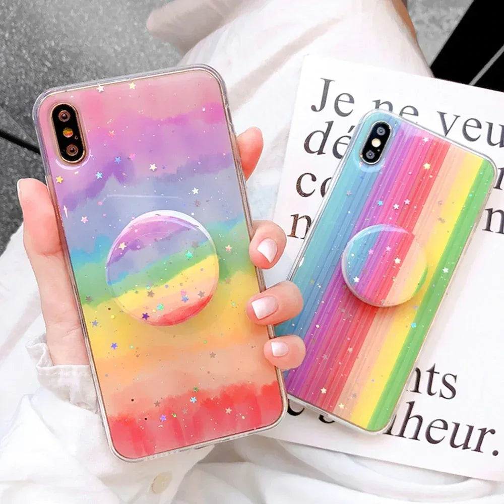Epoxy Rainbow Gradient iPhone Case - Viexta