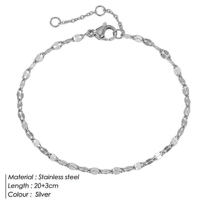 Niche Women's Stainless Steel Anklets