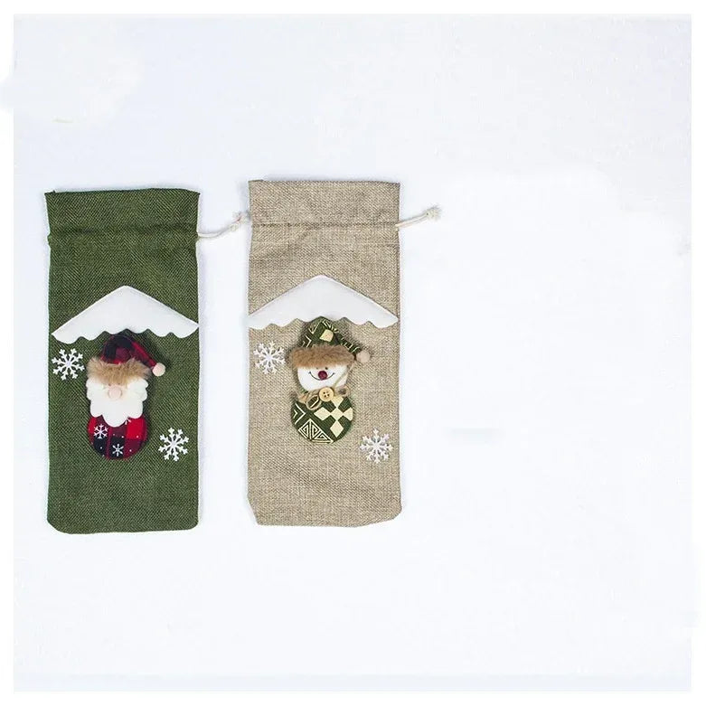 christmas-decorations-christmas-wine-bottle-socks - Viexta