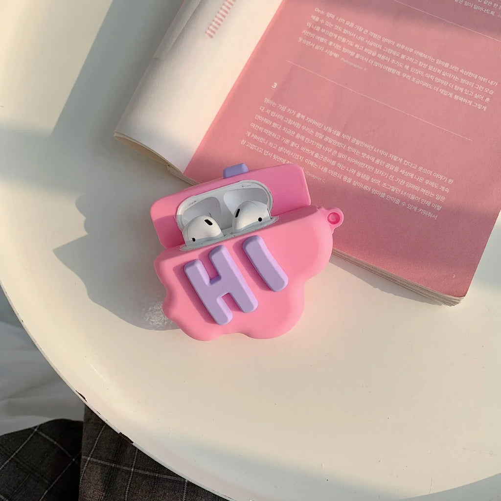 HI BYE Cloud 3D IPHONE AirPods Case - Viexta
