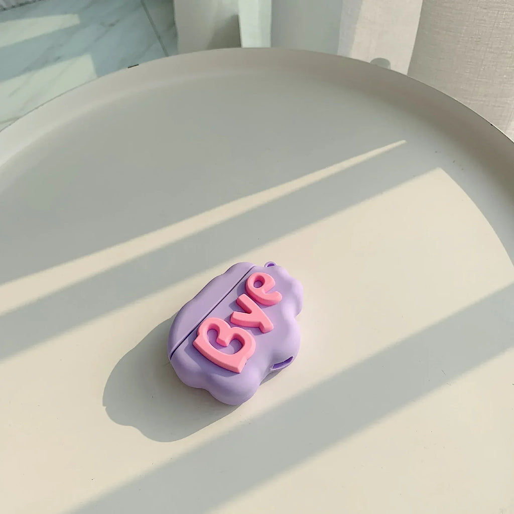 HI BYE Cloud 3D IPHONE AirPods Case - Viexta