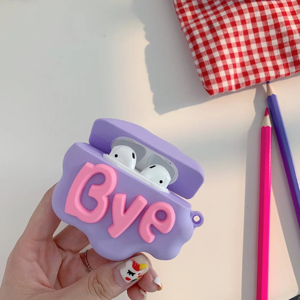 HI BYE Cloud 3D IPHONE AirPods Case - Viexta