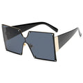 Big Frame Rimless Sunglasses - Viexta