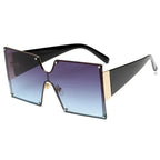 Big Frame Rimless Sunglasses - Viexta