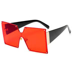 Big Frame Rimless Sunglasses - Viexta