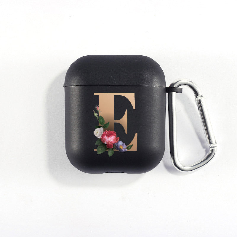 26 Alphabet Flower Airpods Cover