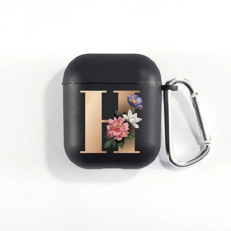 26 Alphabet Flower Airpods Cover - Viexta