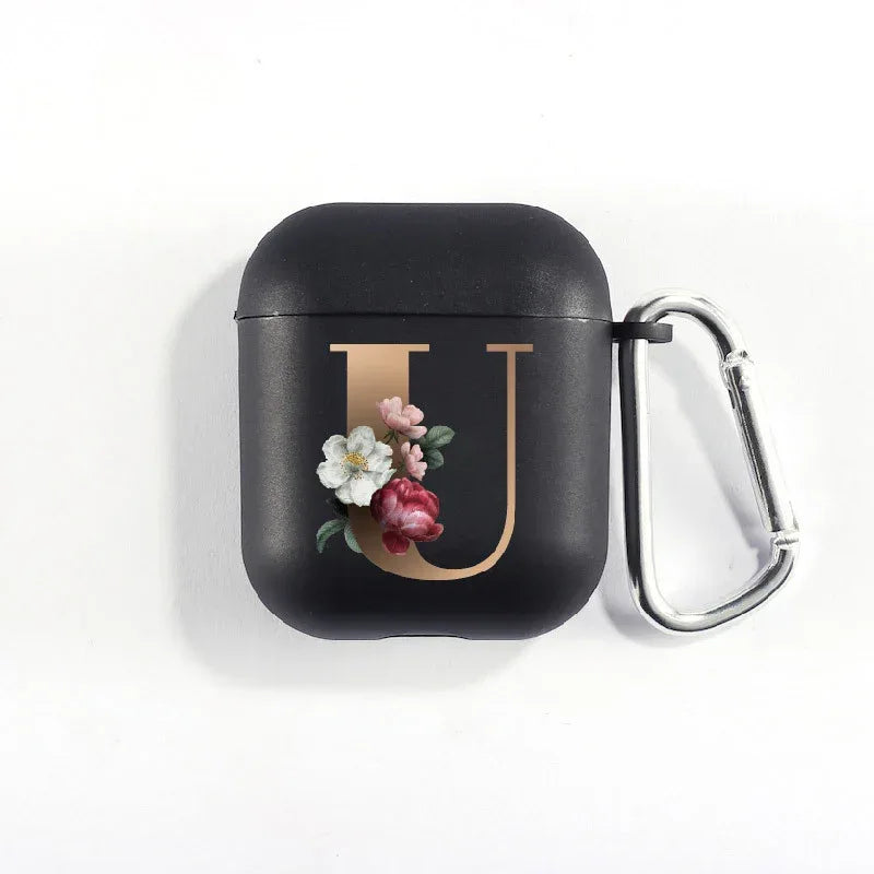 26 Alphabet Flower Airpods Cover - Viexta