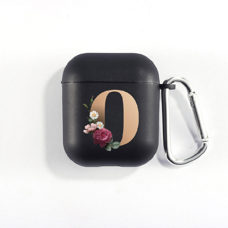 26 Alphabet Flower Airpods Cover