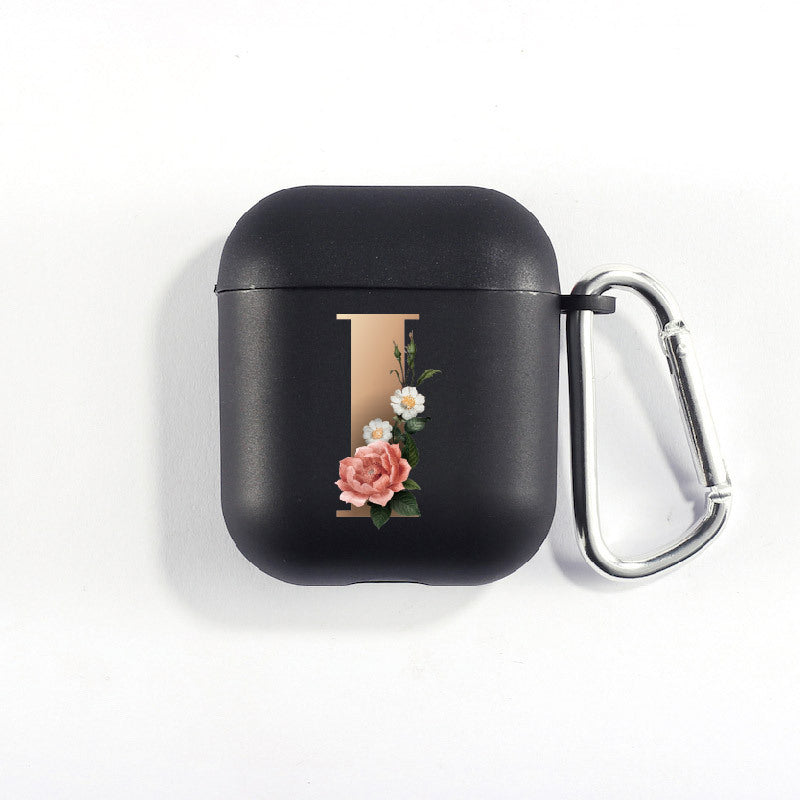 26 Alphabet Flower Airpods Cover