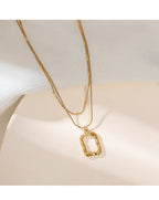 Double Layered Sweater Neckpiece - Viexta