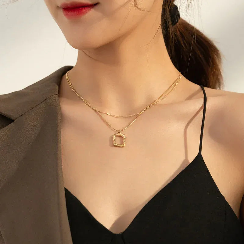 Double Layered Sweater Neckpiece - Viexta
