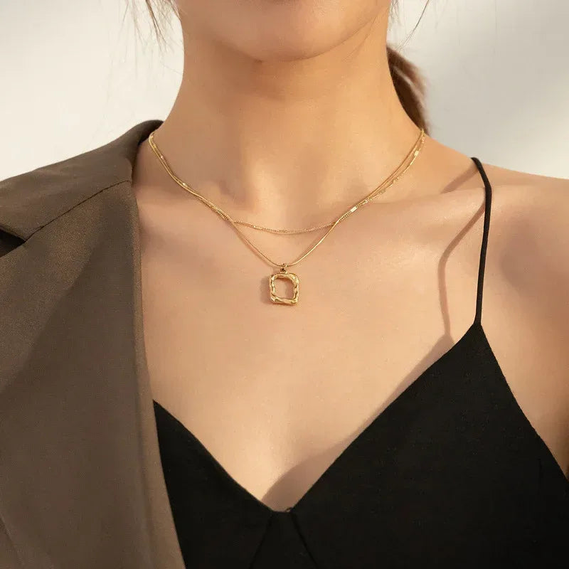 Double Layered Sweater Neckpiece - Viexta
