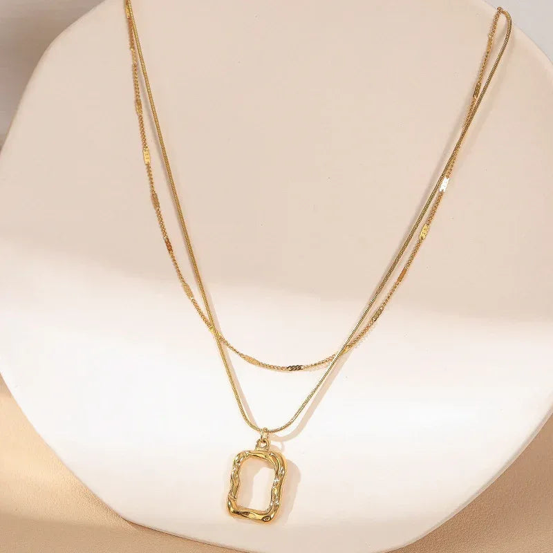 Double Layered Sweater Neckpiece - Viexta