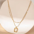 Double Layered Sweater Neckpiece - Viexta