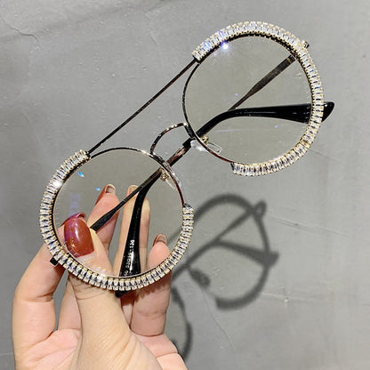 Zircon Retro Round Sunglasses