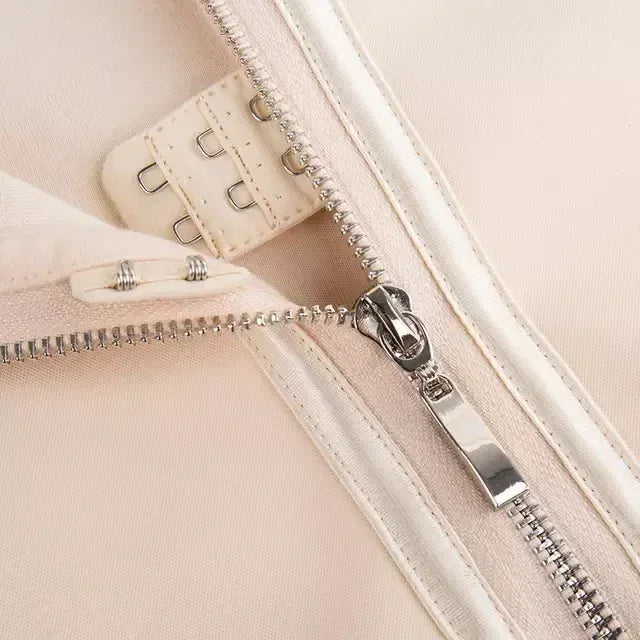 Corset Body Shaper Zipper Slim Belt Waist Shapewear Women - Viexta