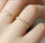 Stainless Steel Zircon Ring - Viexta