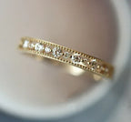 Stainless Steel Zircon Ring - Viexta