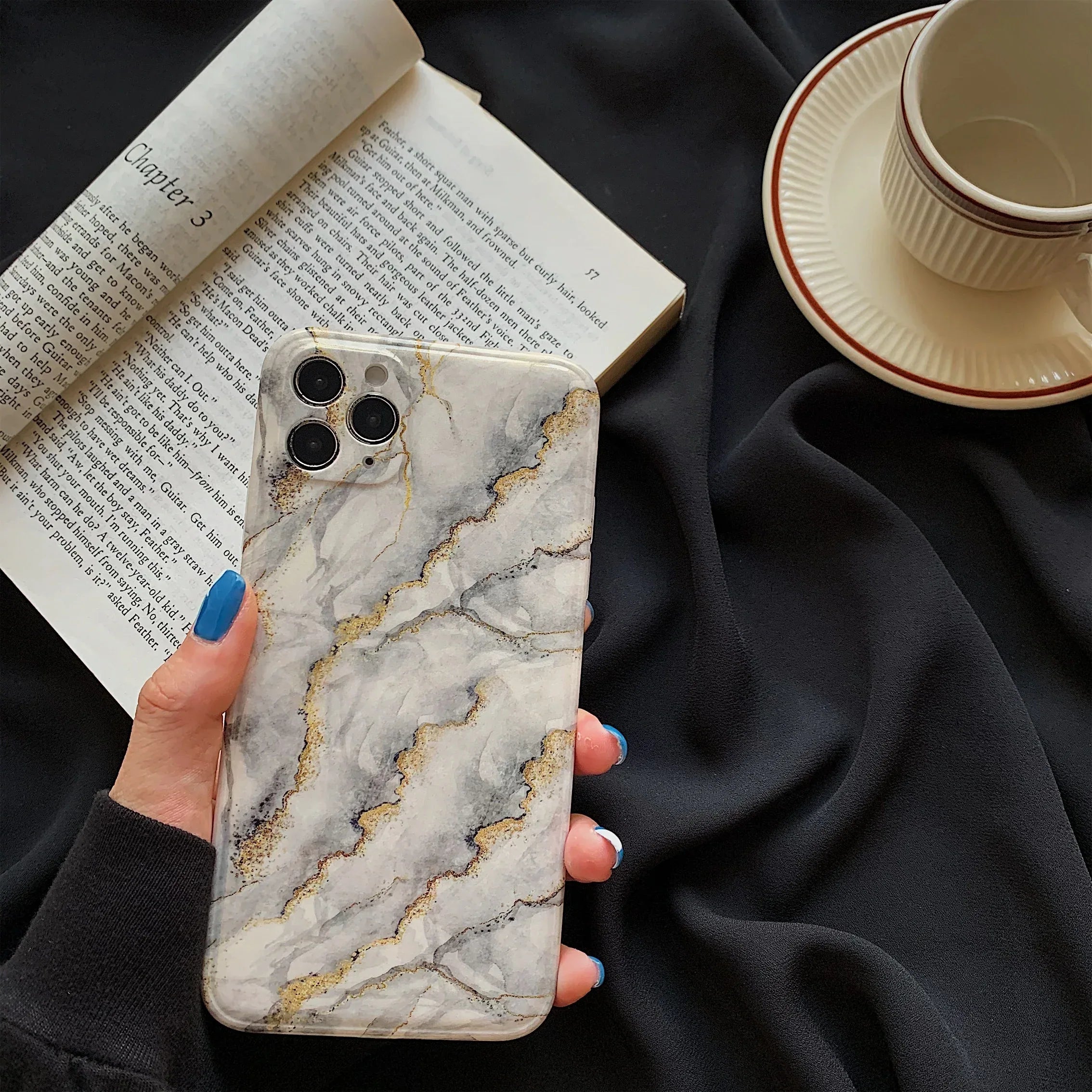 Glitter Marble Apple Phone Case for IPhone - Viexta