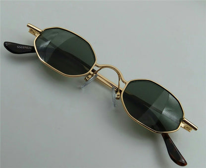 Hexagonal Mini-frame Sunglasses