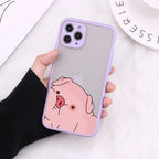Transparent Teddy Matte iPhone Case - Viexta
