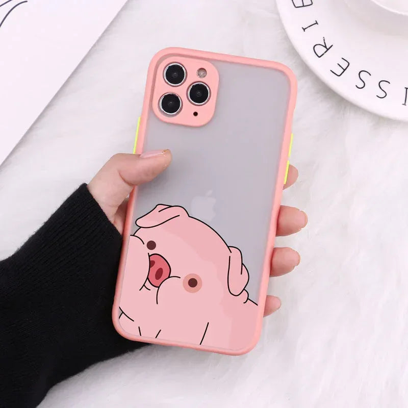 Transparent Teddy Matte iPhone Case - Viexta