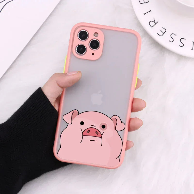 Transparent Teddy Matte iPhone Case - Viexta