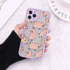 Transparent Teddy Matte iPhone Case - Viexta