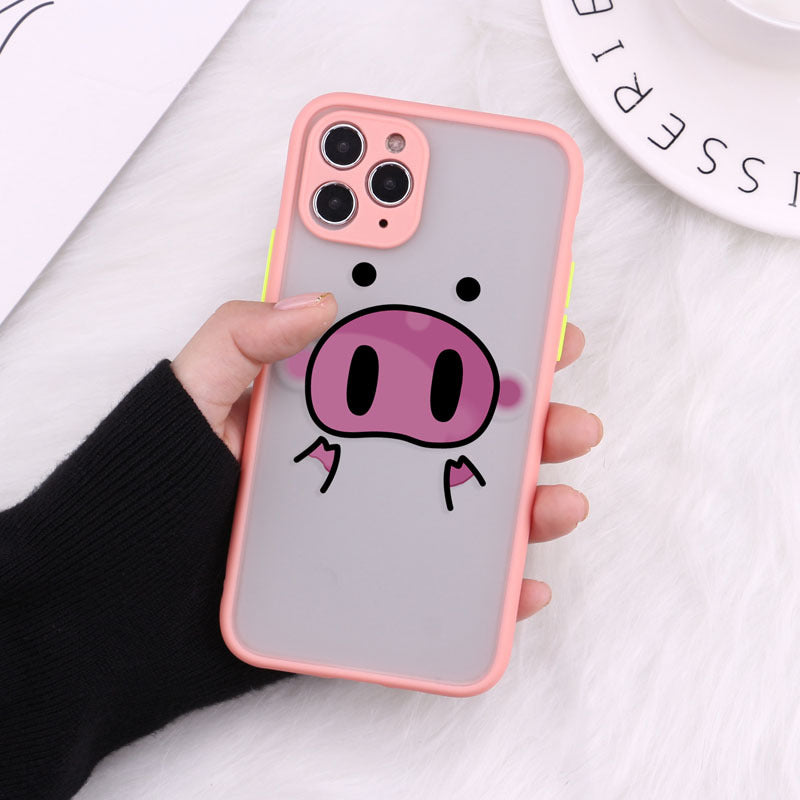 Transparent Teddy Matte iPhone Case