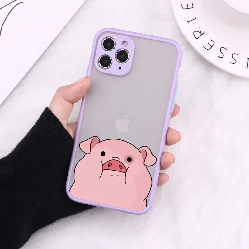 Transparent Teddy Matte iPhone Case - Viexta