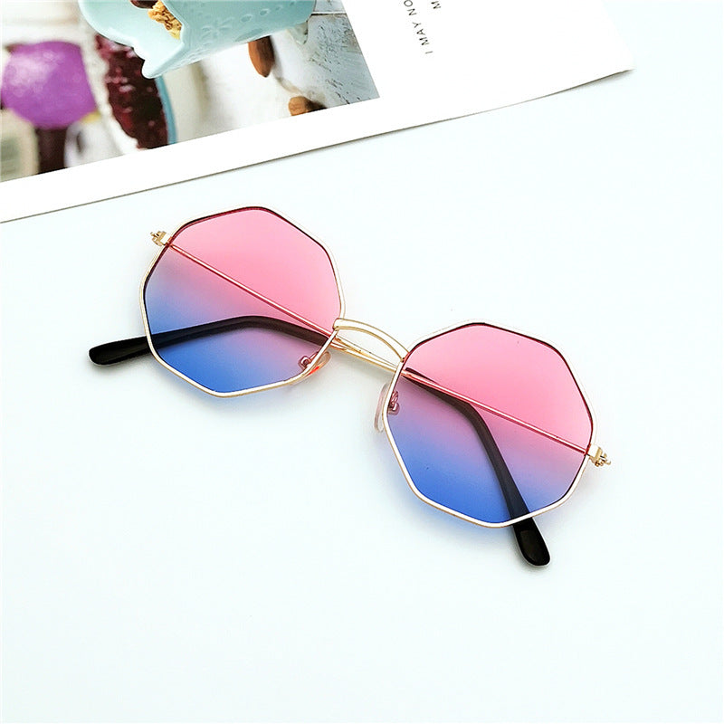 Round Irregular Ocean Film Sunglasses