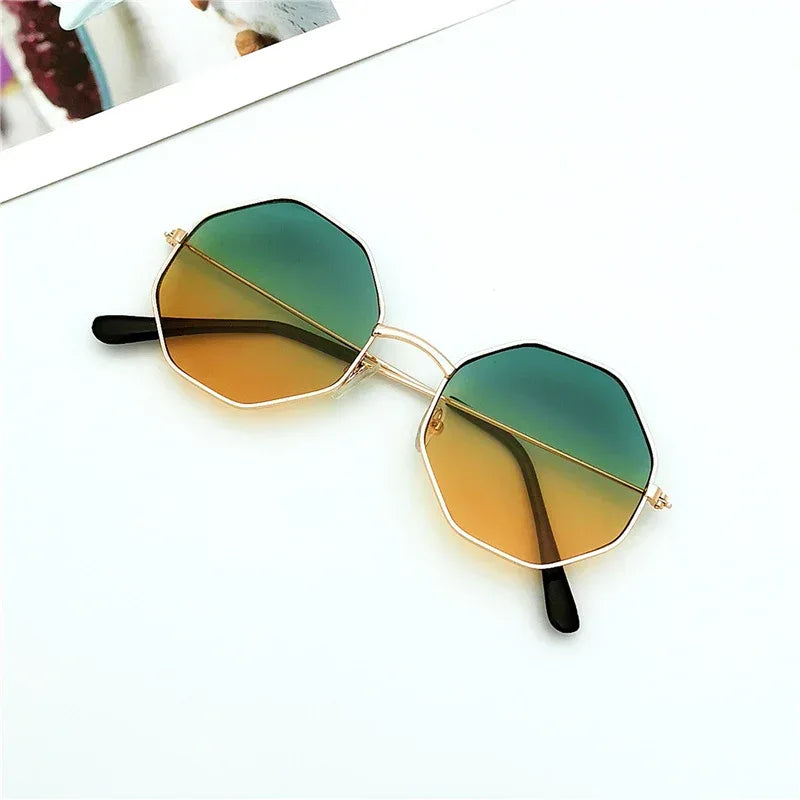 Round Irregular Ocean Film Sunglasses - Viexta