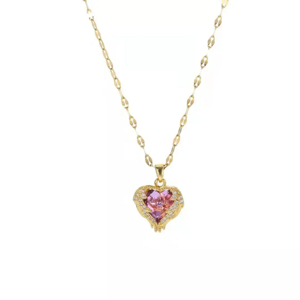 Ocean Heart Titanium Steel Necklace - Viexta