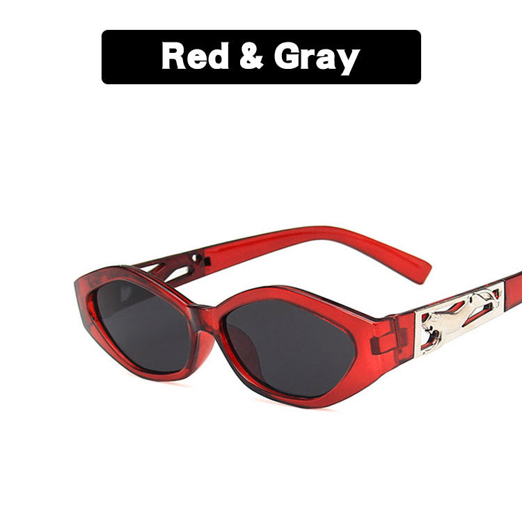 Retro Small Frame Polygon Cat Eyes Sunglasses