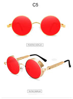 Steampunk Metal Spring Sunglasses - Viexta