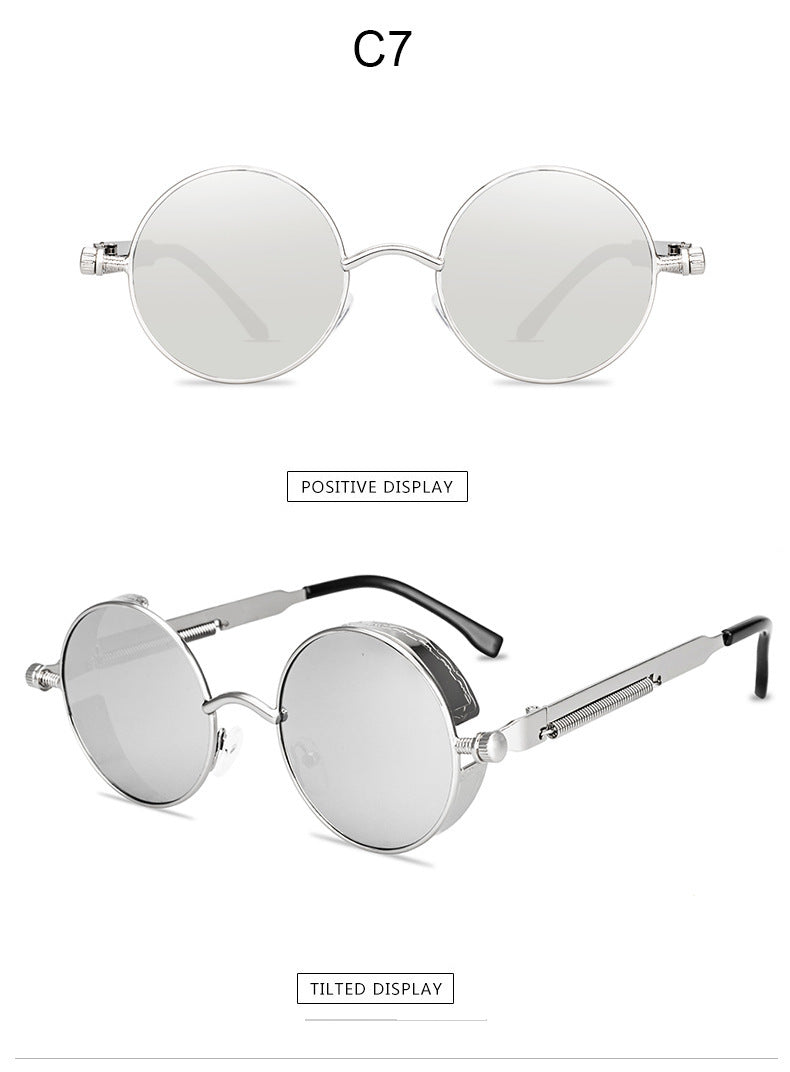 Steampunk Metal Spring Sunglasses