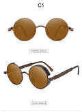 Steampunk Metal Spring Sunglasses - Viexta