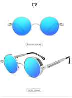Steampunk Metal Spring Sunglasses - Viexta