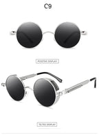 Steampunk Metal Spring Sunglasses - Viexta