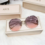 Fashion Gradient Borderless Cut-Edge Sunglasses - Viexta