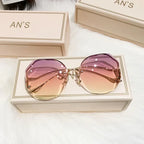 Fashion Gradient Borderless Cut-Edge Sunglasses - Viexta
