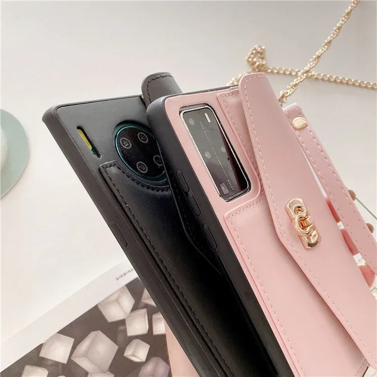 Leather Pattern Handbag Huawei Protective Cover - Viexta