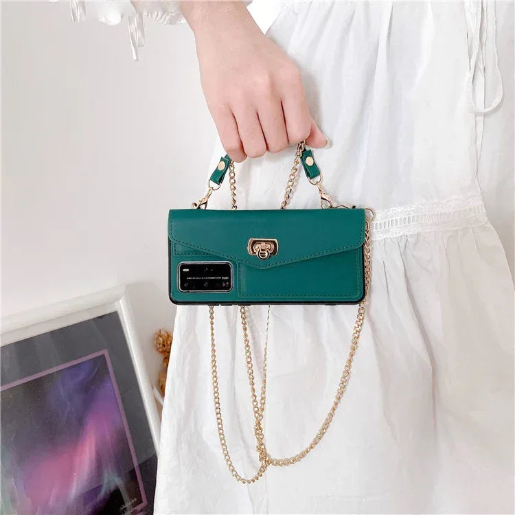 Leather Pattern Handbag Huawei Protective Cover - Viexta